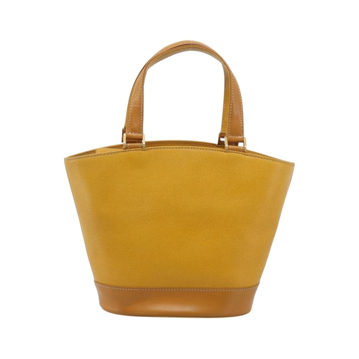 Burberry Handle Tote Leather, Yellow, Leather, Tote Bag