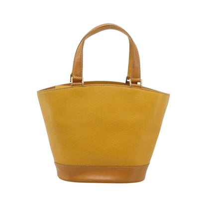 Burberry Handle Tote Leather, Yellow, Leather, Tote Bag