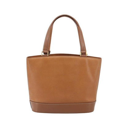 Burberry Handle Tote Leather, Brown, Leather, Tote Bag