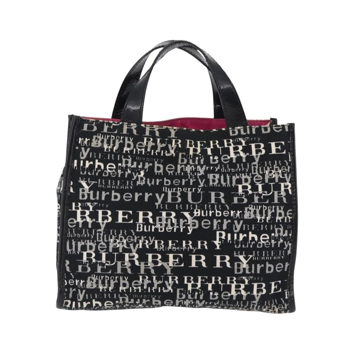 Burberry Logo Trench Nylon, Black, Canvas, Tote Bag
