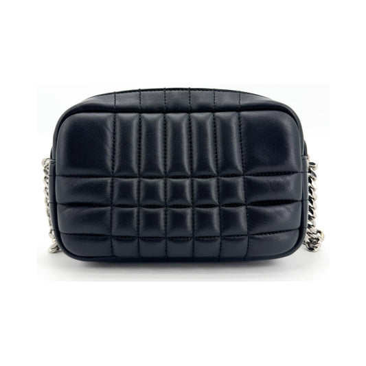 Burberry Lola Camera Quilted Leather, Black, Leather, Shoulder Bag