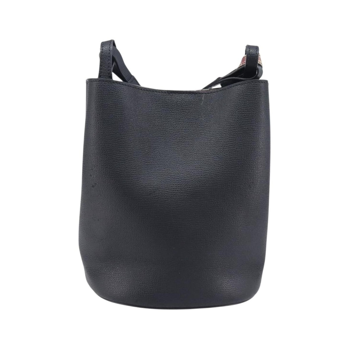 Burberry Lorne Bucket Leather, Black, Leather, Handbag