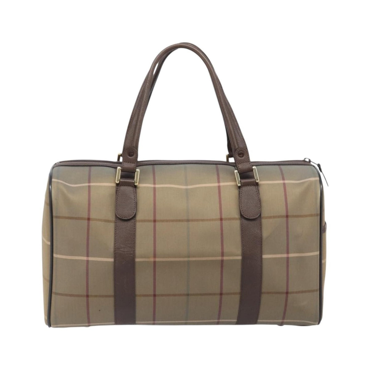 Burberry Nova check boston Canvas, Beige, Canvas, Handbag