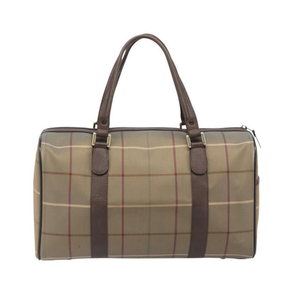 Burberry Nova check boston Canvas, Beige, Canvas, Handbag