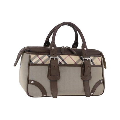 Burberry Nova Check Canvas, Brown, Canvas, Handbag