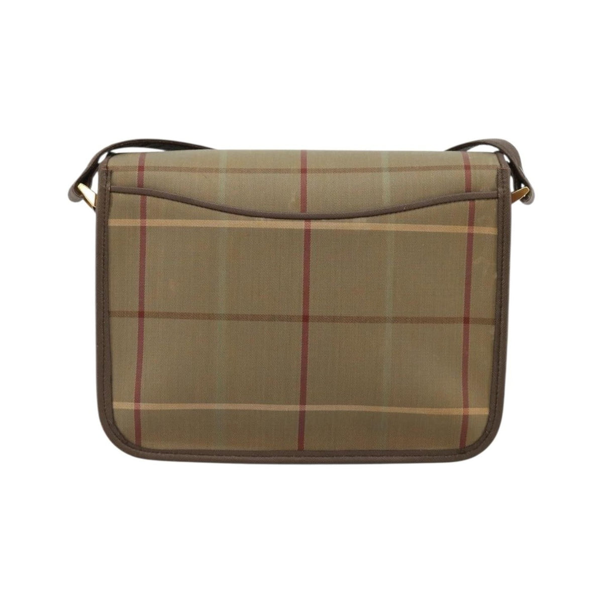 Burberry Nova Check Canvas and Leather, Brown, Canvas, Handbag