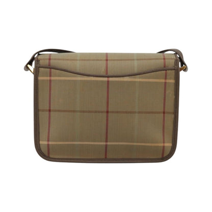 Burberry Nova Check Canvas and Leather, Brown, Canvas, Handbag