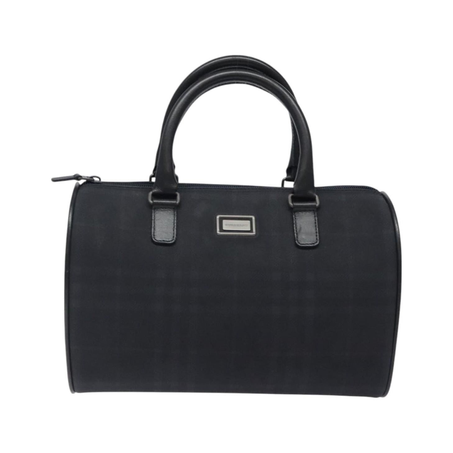 Burberry Nova Check Nova Check Canvas, Navy, Canvas, Handbag