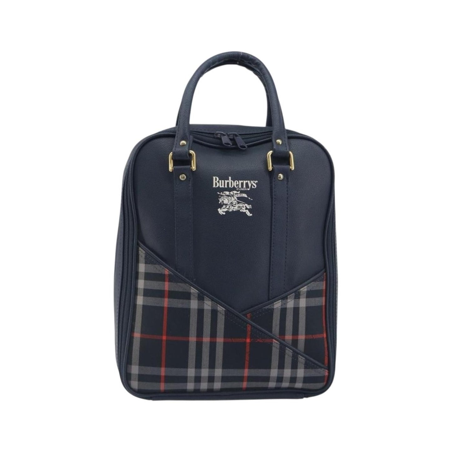 Burberry Nova Check Nova Check Canvas and leather, Navy, Leather, Handbag