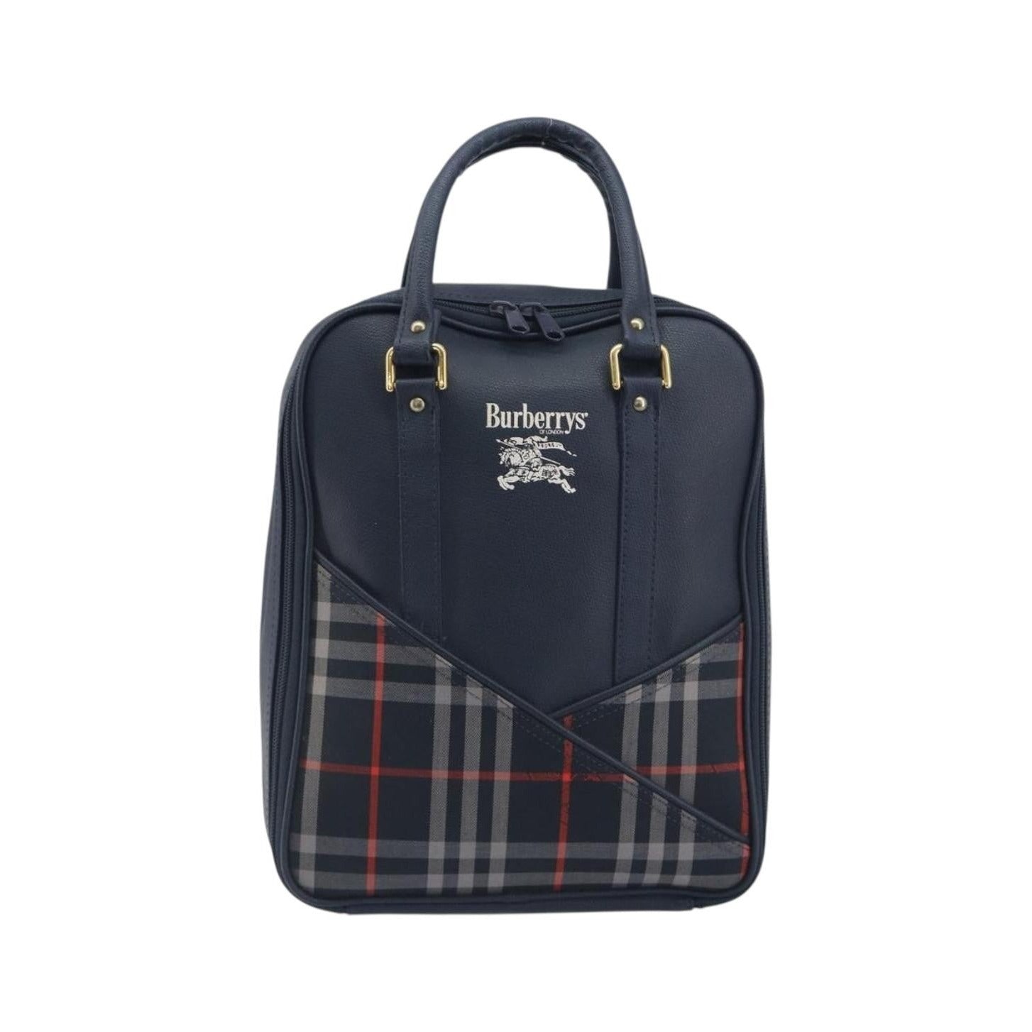 Burberry Nova Check Nova Check Canvas and leather, Navy, Leather, Handbag