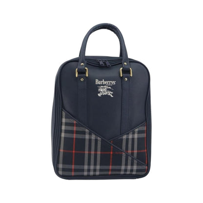 Burberry Nova Check Nova Check Canvas and leather, Navy, Leather, Handbag