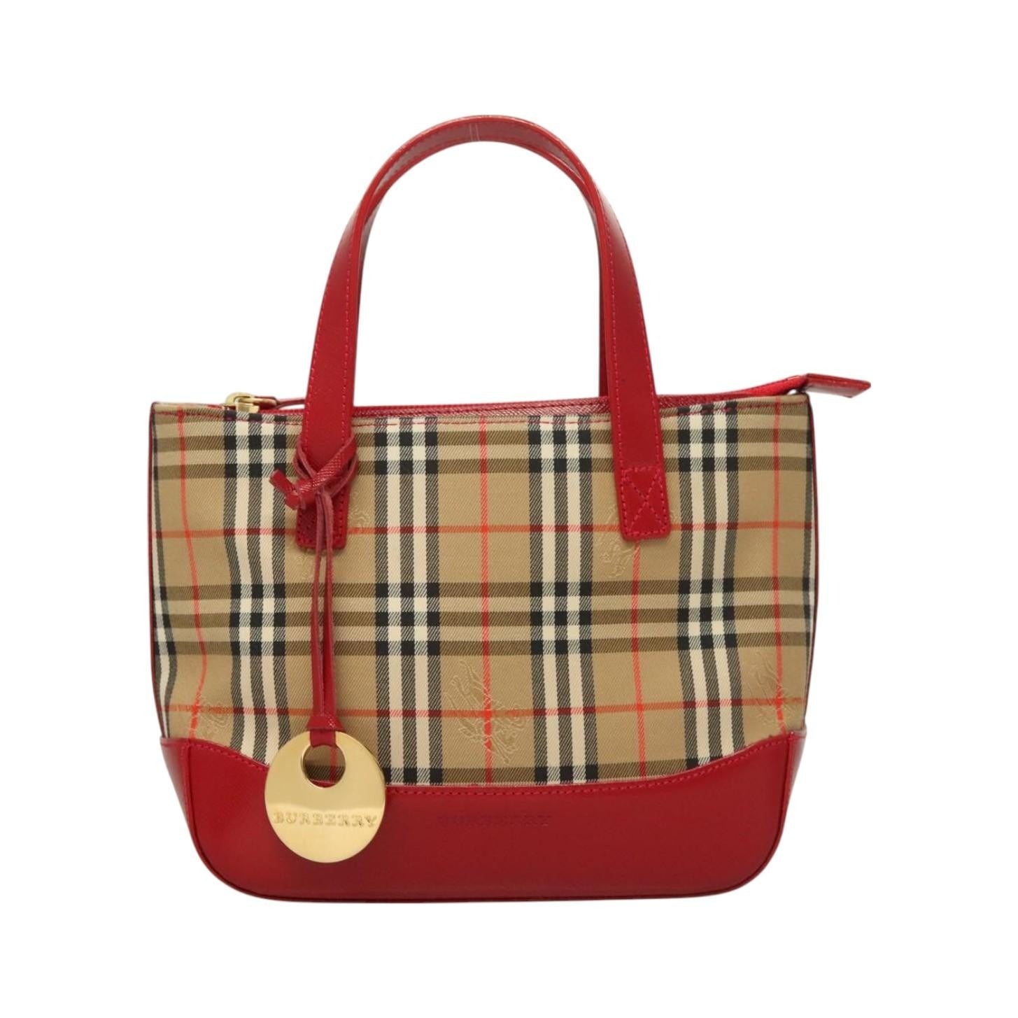 Burberry Nova Check Nova Check Canvas and leather, Beige, Canvas, Handbag