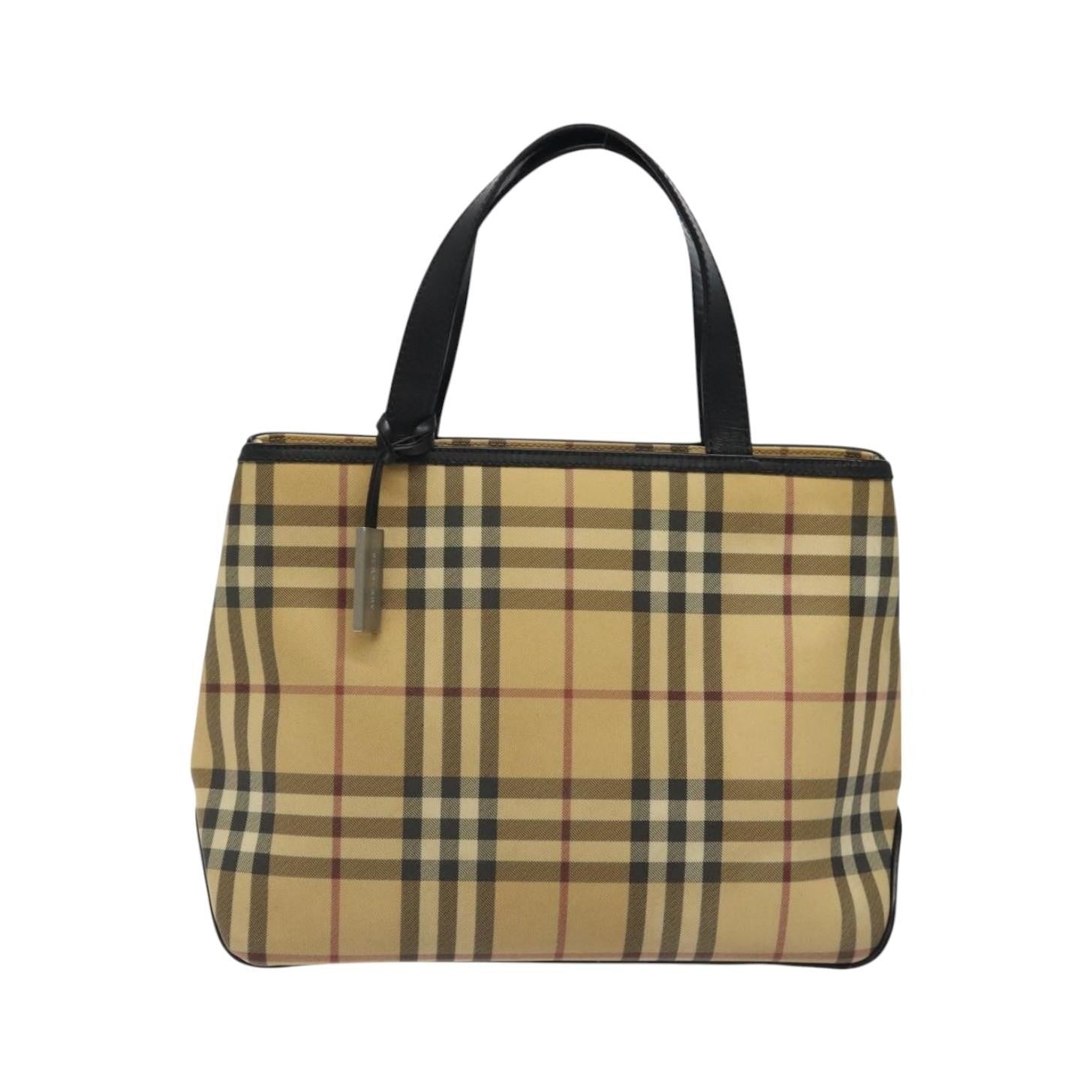 Burberry Nova Check Nova Check Canvas and leather, Beige, Canvas, Handbag