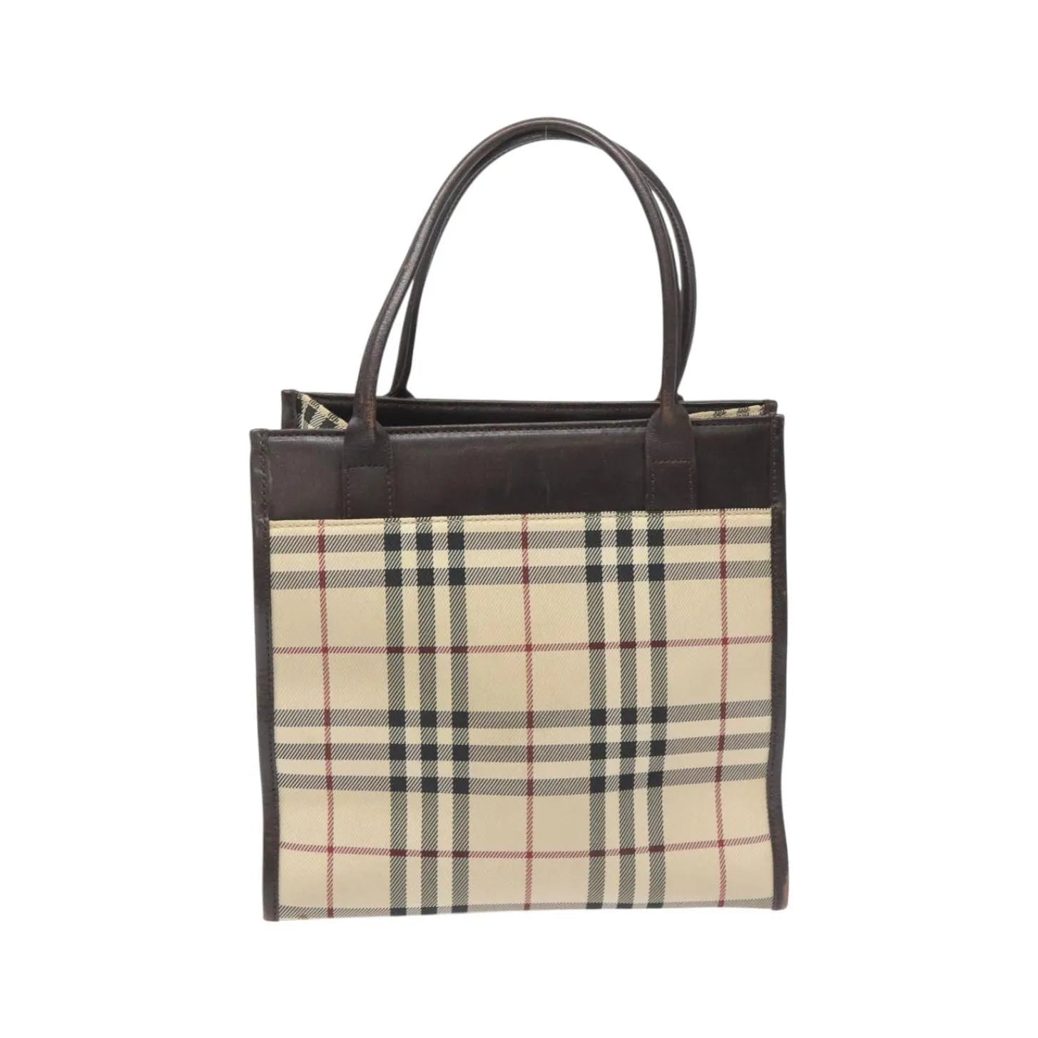 Burberry Nova Check Nylon, Beige, Nylon, Handbag
