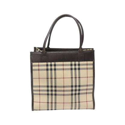 Burberry Nova Check Nylon, Beige, Nylon, Handbag