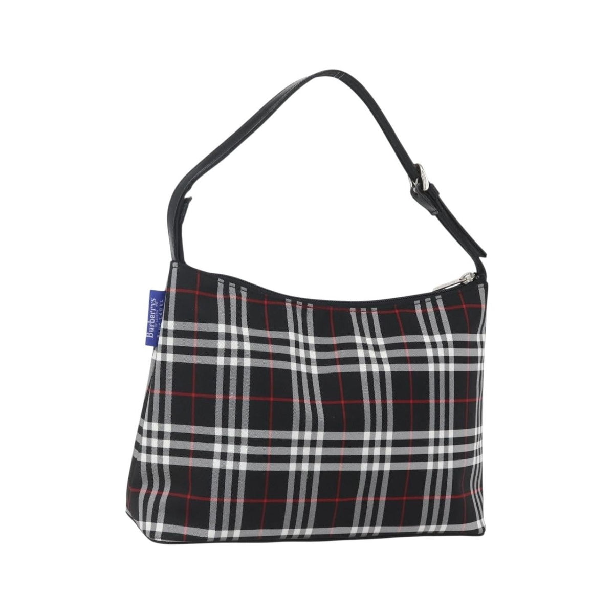 Burberry Nova Check Nylon, Black, Nylon, Handbag