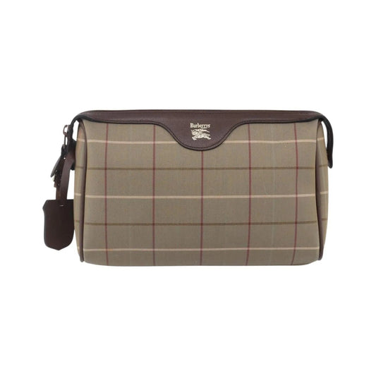 Burberry Nova check Pochette Canvas, Beige, Canvas, Clutch