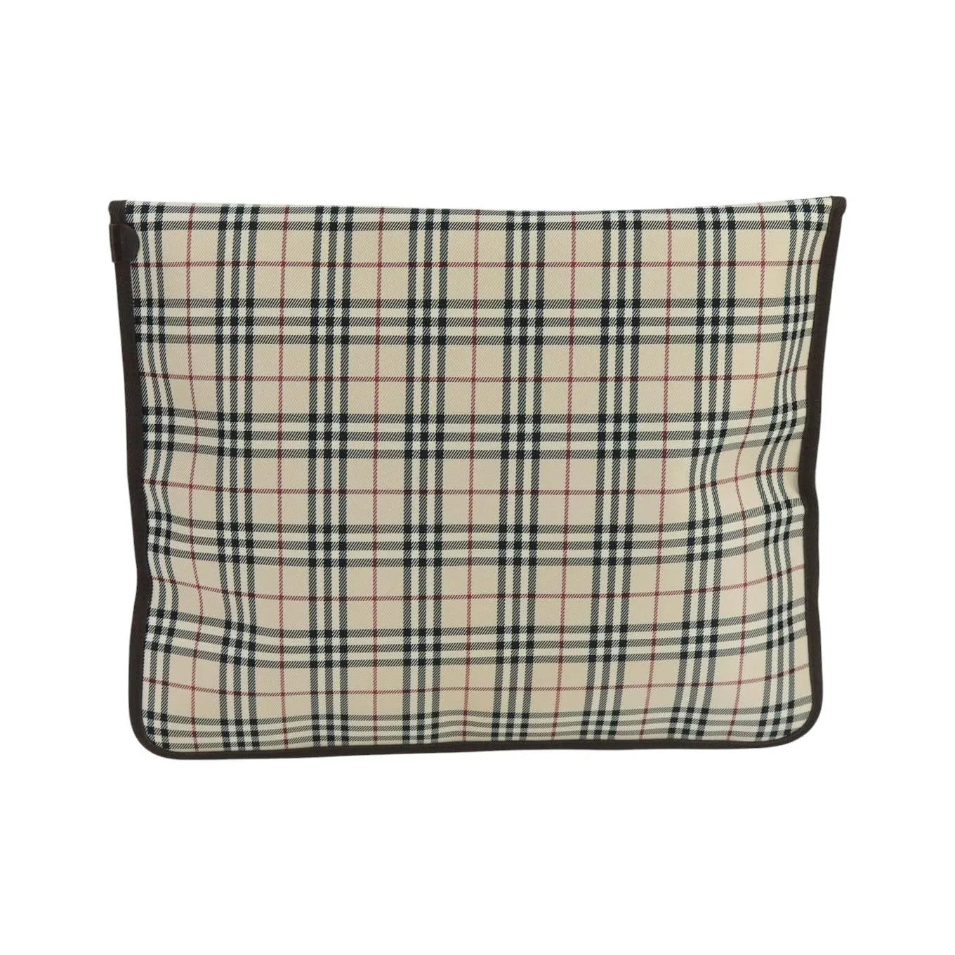 Burberry Nova check Pochette Canvas, Beige, Canvas, Clutch