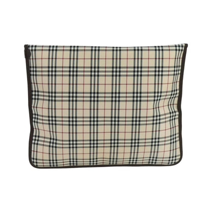 Burberry Nova check Pochette Canvas, Beige, Canvas, Clutch