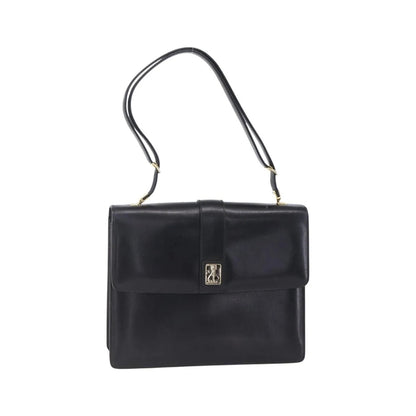 Burberry Nova Check Shoulder Bag Leather, Black, Leather, Shoulder Bag