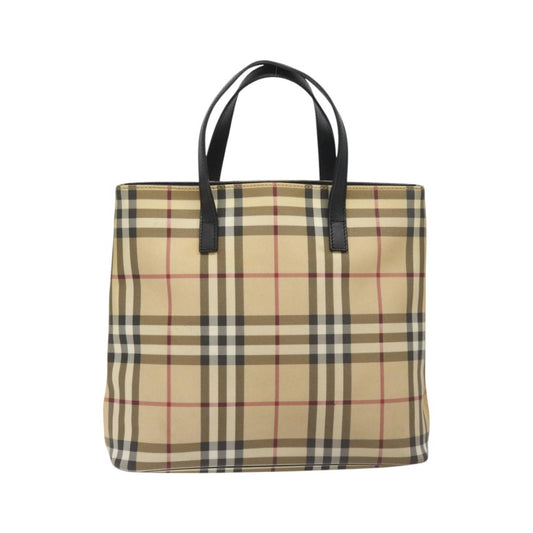 Burberry Nova Check Tote canvas check pattern, Beige, Canvas, Tote Bag