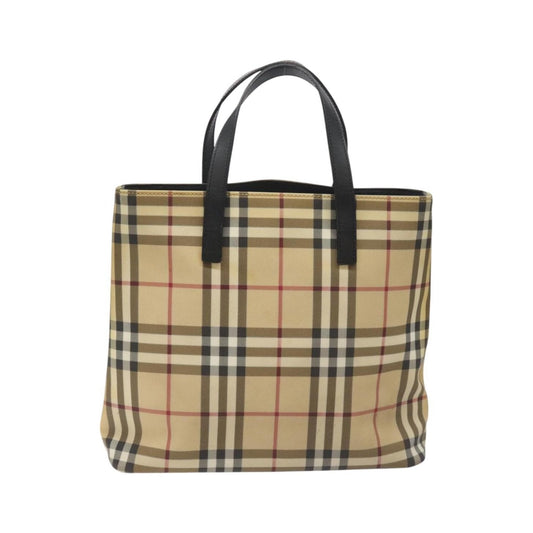 Burberry Nova Check Tote canvas check pattern, Beige, Canvas, Tote Bag