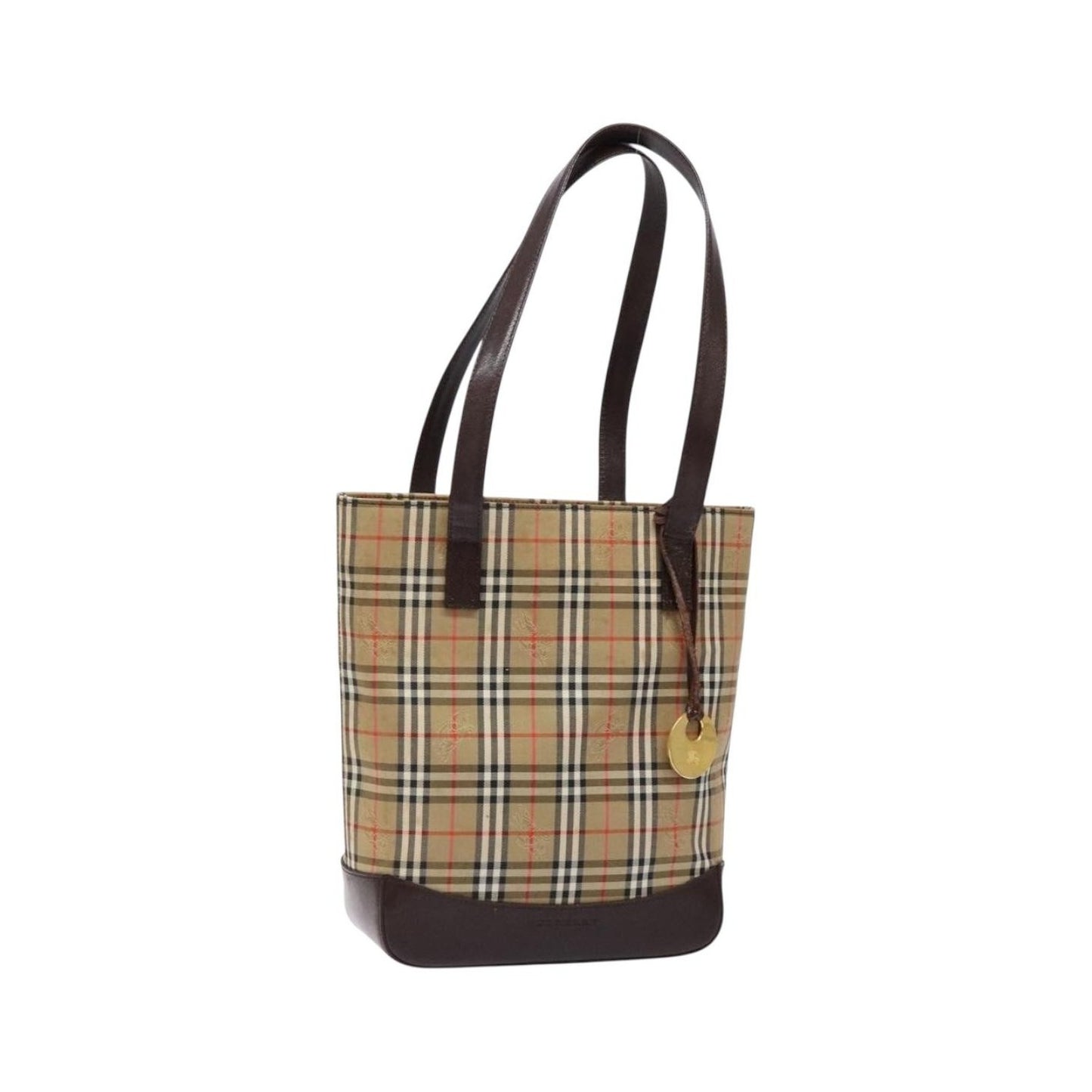 Burberry Nova Check Tote canvas check pattern, Beige, Canvas, Tote bag