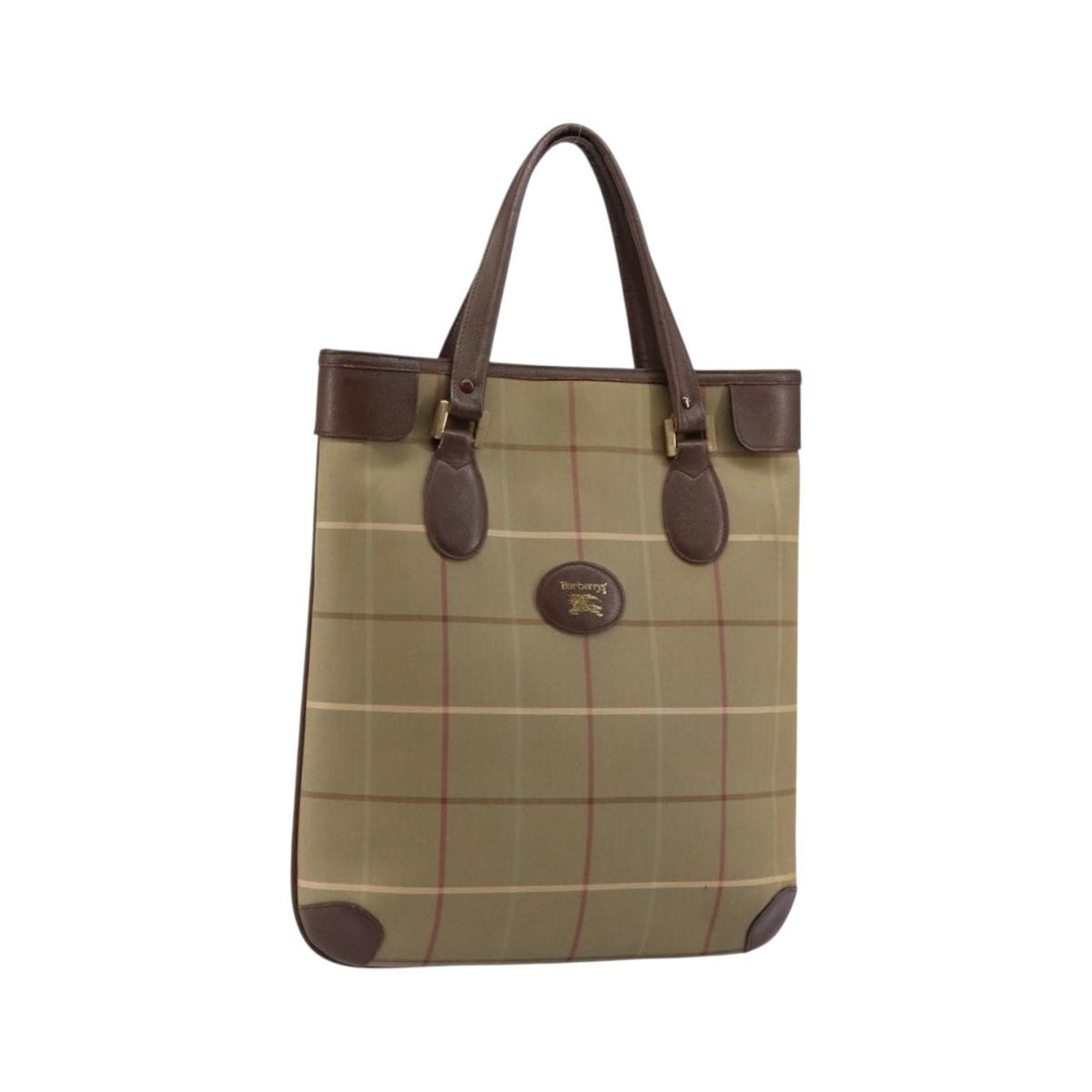 Burberry Nova Check Tote canvas check pattern, Beige, Canvas, Handbag