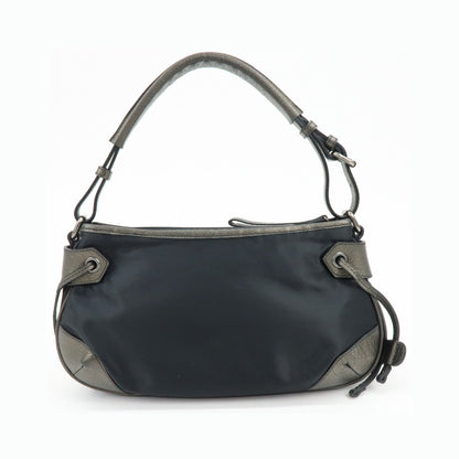 Burberry Shoulder Bag Leather, Black, Nylon, Shoulder Bag