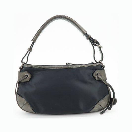 Burberry Shoulder Bag Leather, Black, Nylon, Shoulder Bag