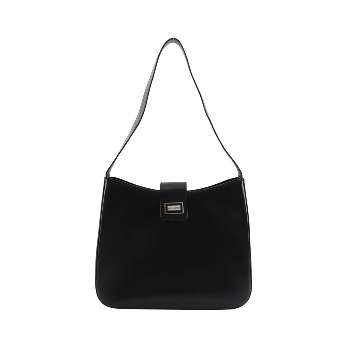 Burberry Shoulder Leather, Black, Leather, Shoulder Bag