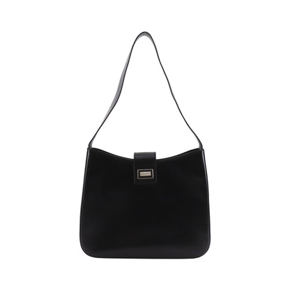 Burberry Shoulder Leather, Black, Leather, Shoulder Bag