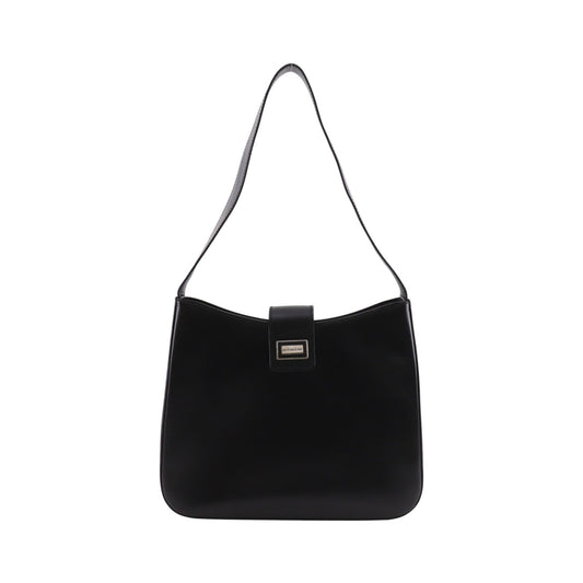 Burberry Shoulder Leather, Black, Leather, Shoulder Bag