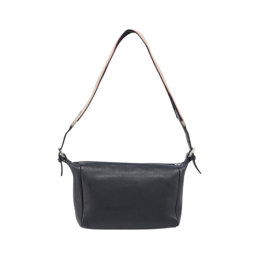 Burberry Shoulder Leather, Black, Leather, Shoulder Bag