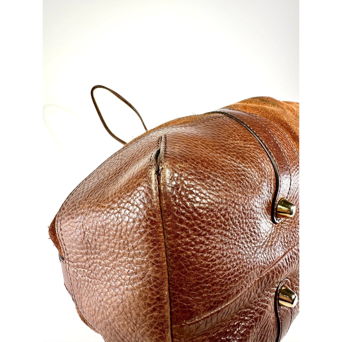 BURBERRY Suede Leather Drawstring Hobo - Brandsamsara