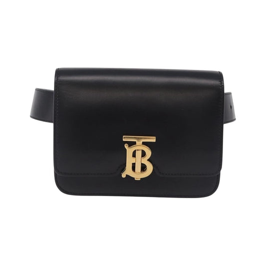 Burberry TB Belt Leather, Black, Leather, Clutch