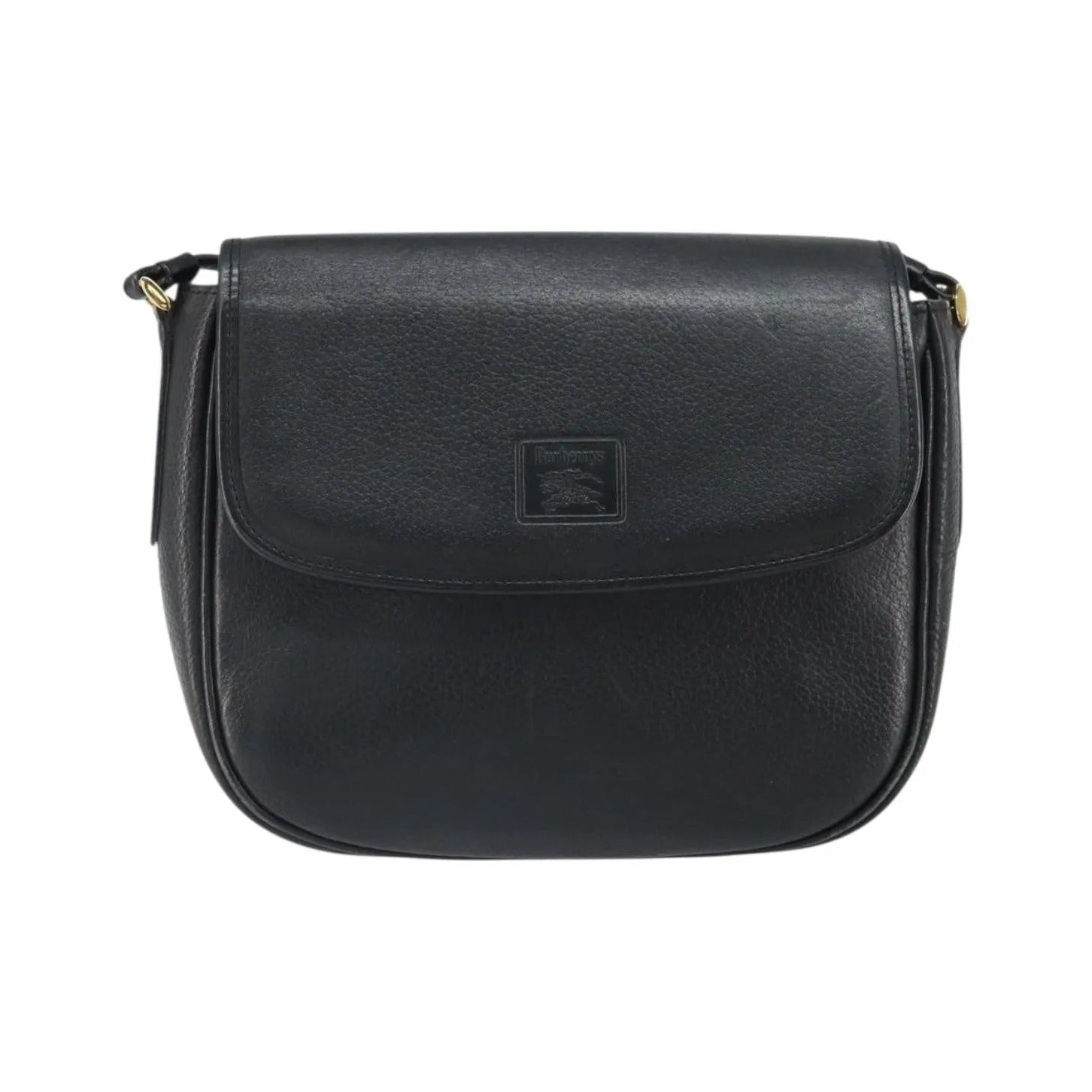 Burberry Vintage Leather, Black, Leather, Shoulder Bag