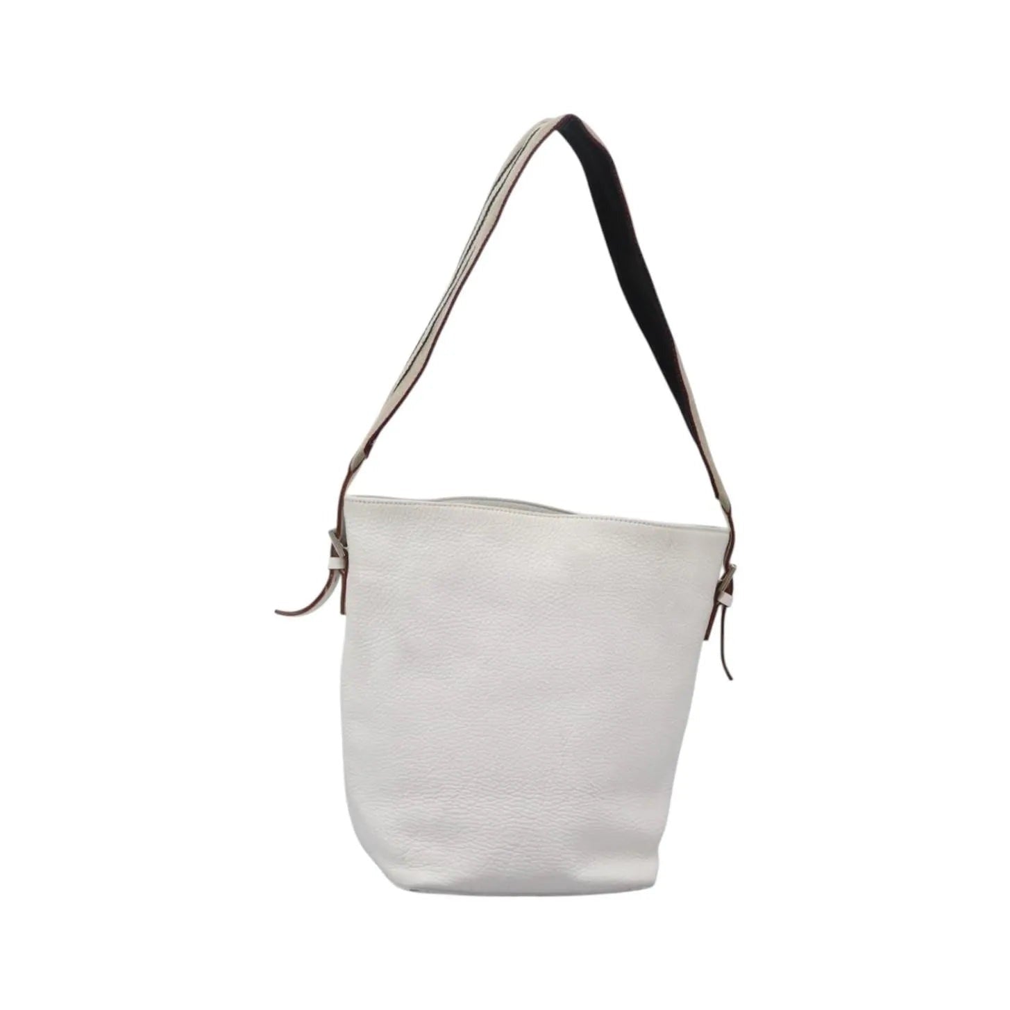 Burberry Vintage Leather, White, Leather, Shoulder Bag