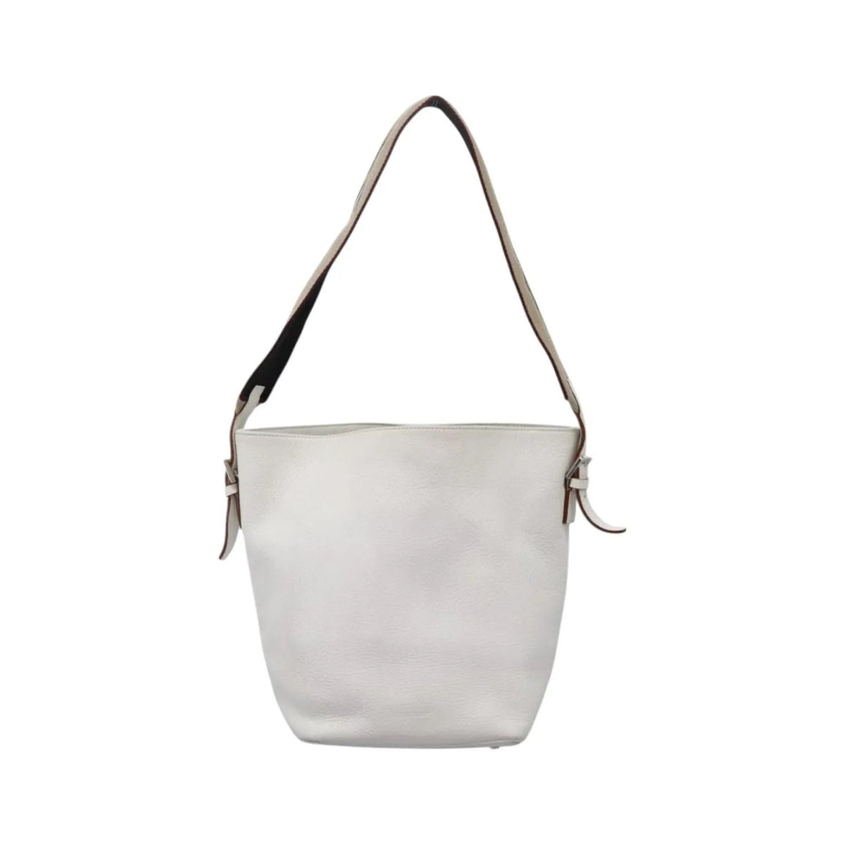 Burberry Vintage Leather, White, Leather, Shoulder Bag