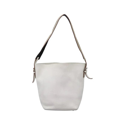 Burberry Vintage Leather, White, Leather, Shoulder Bag