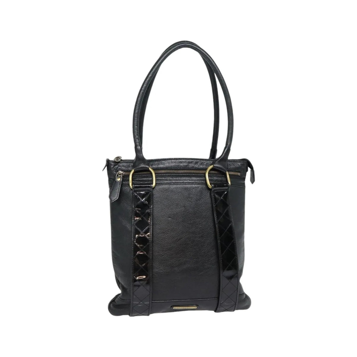 Burberry Vintage Leather, Black, Leather, Shoulder Bag