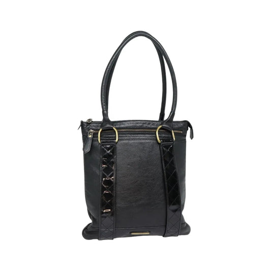 Burberry Vintage Leather, Black, Leather, Shoulder Bag