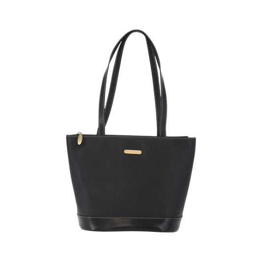 Burberry Vintage Leather, Black, Leather, Tote Bag