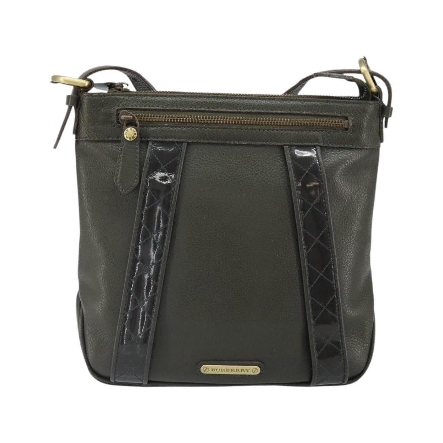 Burberry Vintage Leather, Khaki, Leather, Shoulder Bag