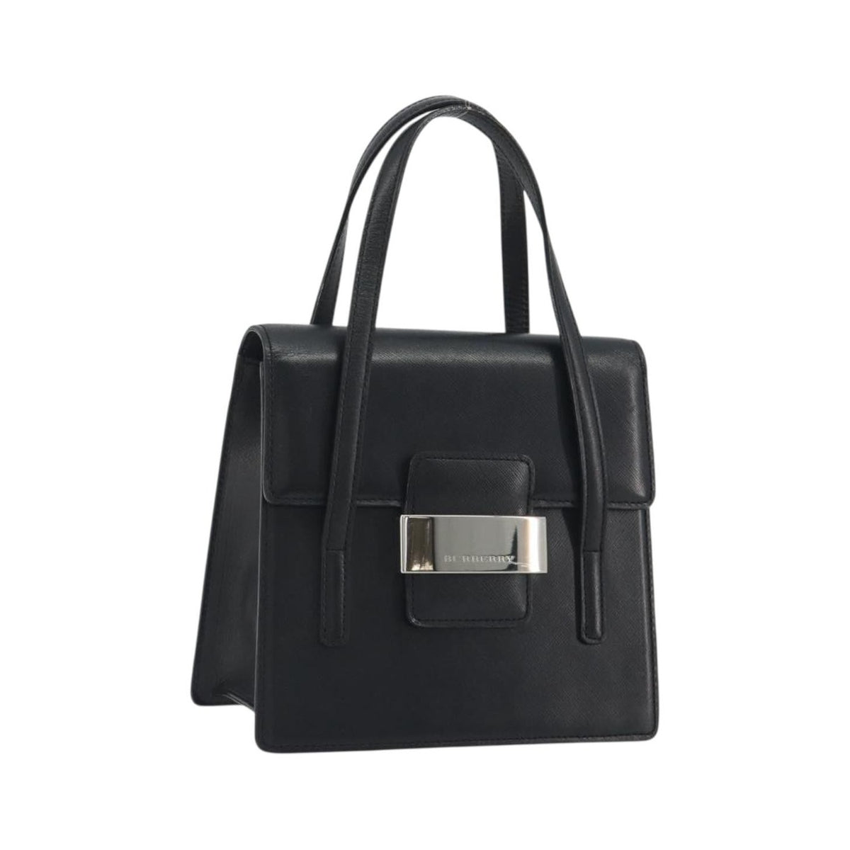 Burberry Vintage Leather, Black, Leather, Handbag