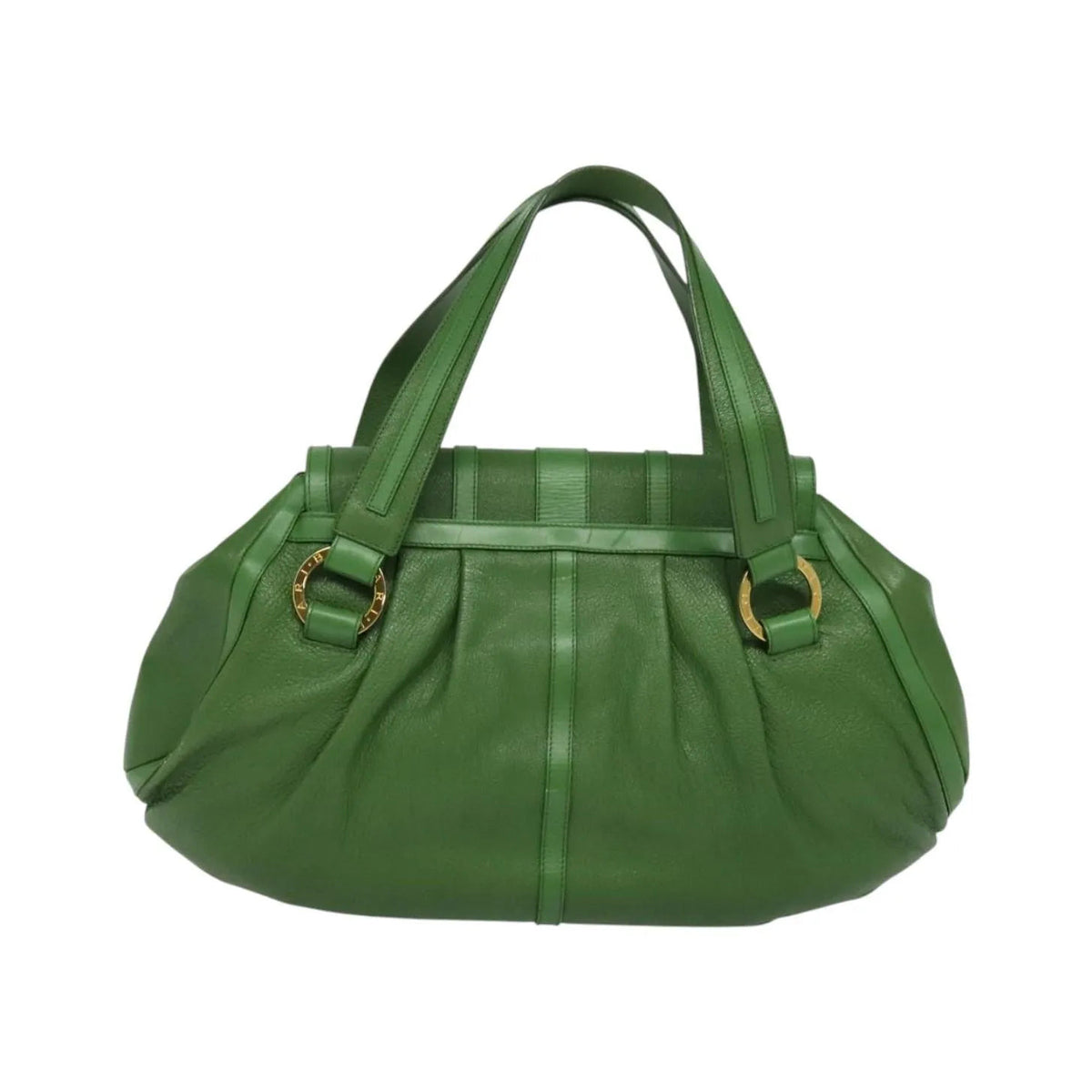 Bvlgari Chandra Hobo Leather, Green, Leather, Handbag