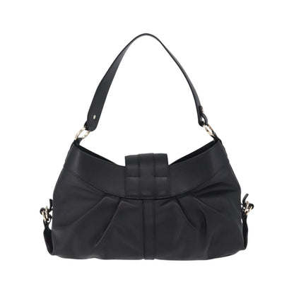 Bvlgari Chandra Hobo Leather, Black, Leather, Handbag