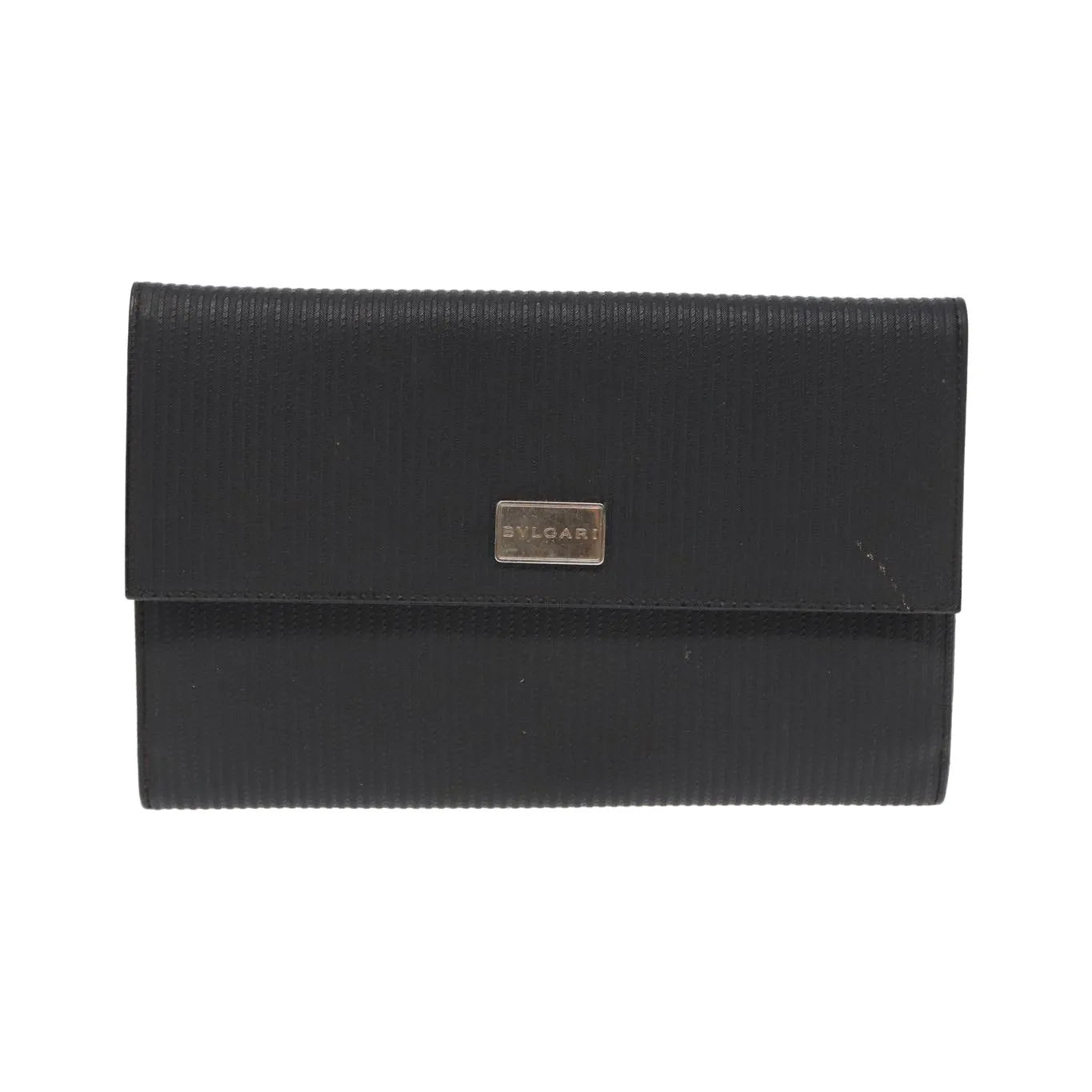 Bvlgari Clutch PVC Leather, Black, PVC, Clutch