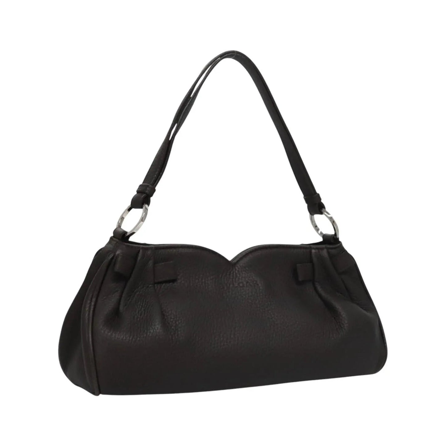 Bvlgari Handbag Leather, Brown, Leather, Handbag