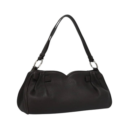 Bvlgari Handbag Leather, Brown, Leather, Handbag